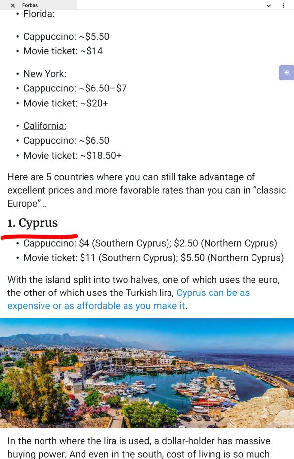 Forbes, léto 2026, Kypr