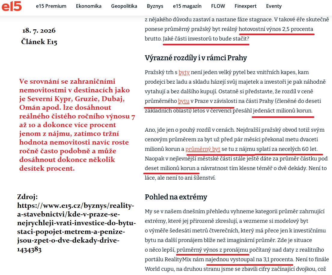 Čas na změnu strategie: Proč lokální realitní trh přestává investorům stačit?